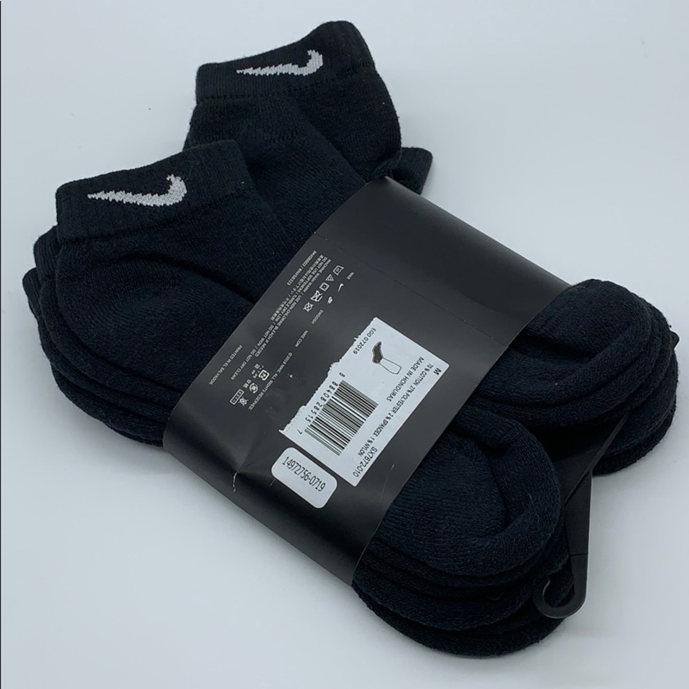 NIKE EVERYDAY COTTON CUSHIONED LOW TRAINING SOCKS - Picture 6 of 16